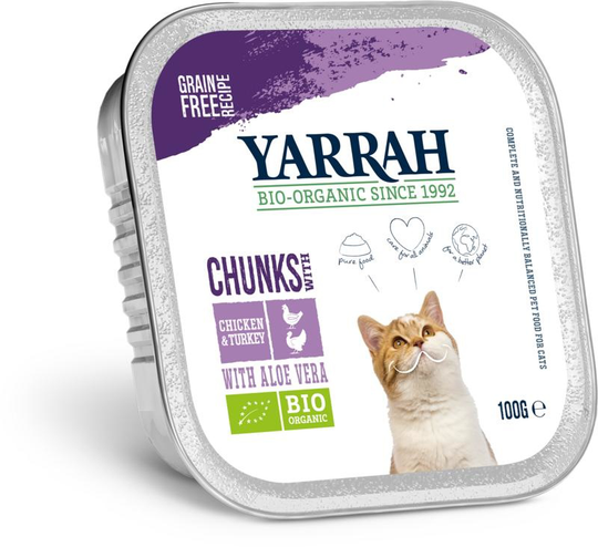 Yarrah Kat alucup kip kalkoen bio (100 Gram)