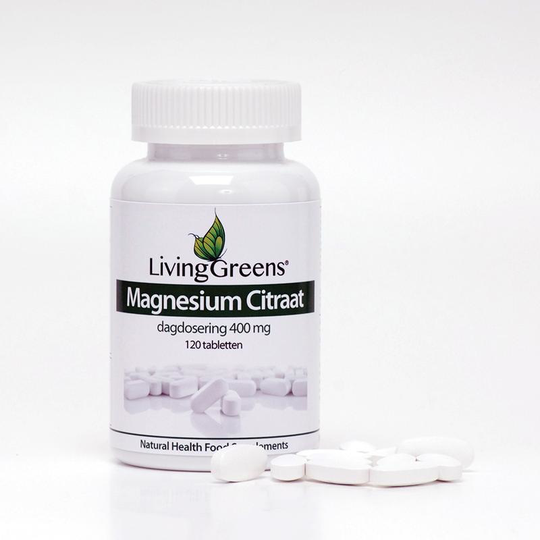 Livinggreens Magnesium citraat 400mg (120 Tabletten)