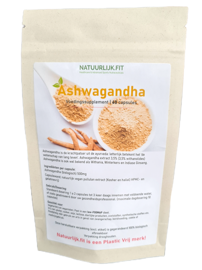 Natuurlijk.fit Ashwagandha Biologisch 500mg