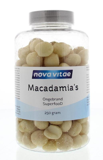 Nova Vitae Macadamia ongebrand raw (250 Gram)