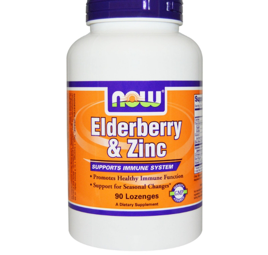Vlierbessen en Zink (90 Lozenges) - Now Foods