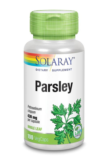 Solaray Peterselie Petroselinum crispum 430mg (100 Vegetarische capsules)