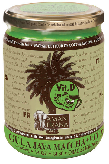Amanprana Gula java matcha + vitamine D bio (400 Gram)