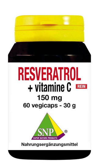 SNP Resveratrol + vitamine C 150 mg puur (60 Vegetarische capsules)