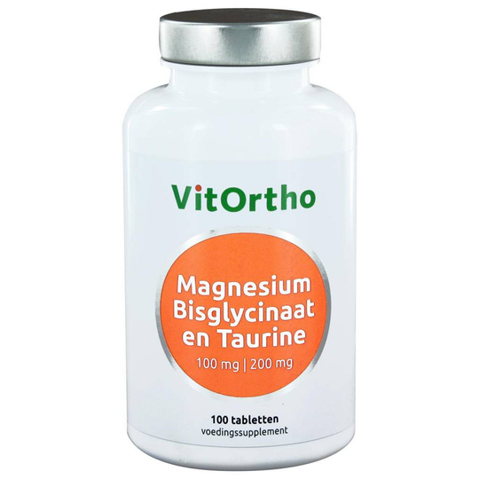 VitOrtho Magnesium Bisglycinaat 100 mg en Taurine