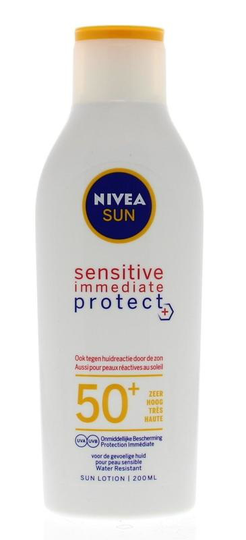 Nivea Sun sensitive zonnemelk SPF50+ (200 Milliliter)