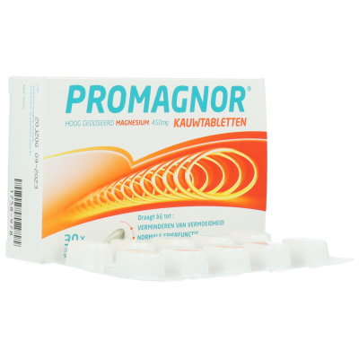 Promagnor Magnesium 450 mg | 30 kauwtabletten