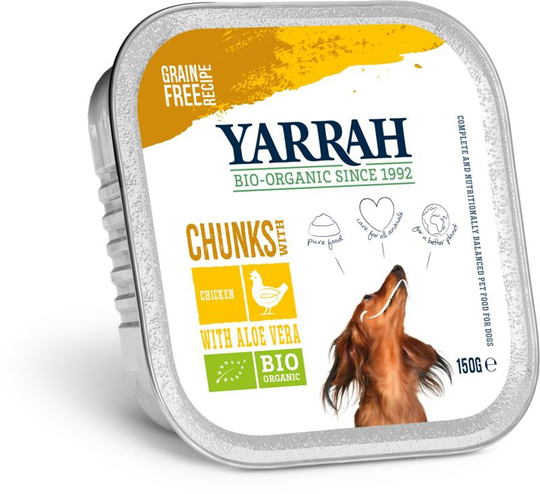 Yarrah Hondenvoer chunks met kip bio (150 Gram)