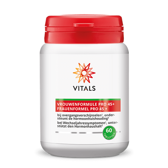 Vrouwenformule Pro 45+ (maca, zilverkaars, ashwagandha, pycnogenol)