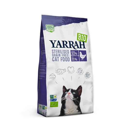 Yarrah Cat food grainfree ster cat chicken/fish bio MSC (700 Gram)