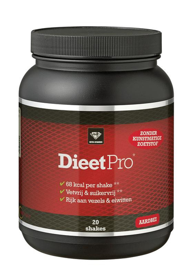 Dieet Pro Dieet pro stevia aardbei (400 Gram)