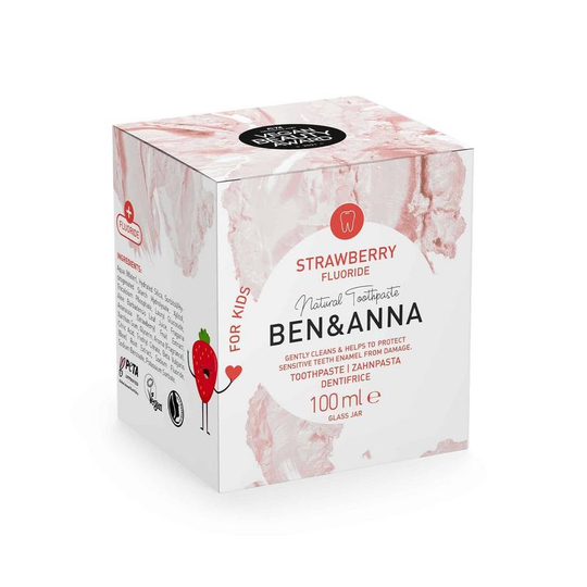 Ben & Anna Toothpaste strawberry with fluoride (100 Gram)