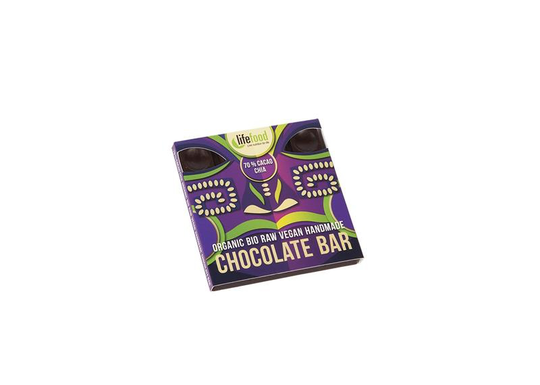 Lifefood Raw chocolate 70% cacao chia bio (35 Gram)