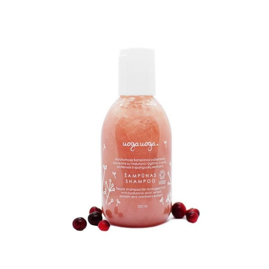 Uoga Uoga Shampoo hyaluron voor beschadigd haar vegan (250 Milliliter)