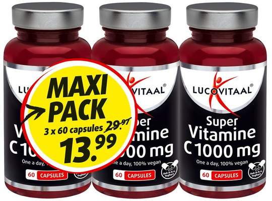 Lucovitaal Vitamine C 1000 3-pack (180 Stuks)