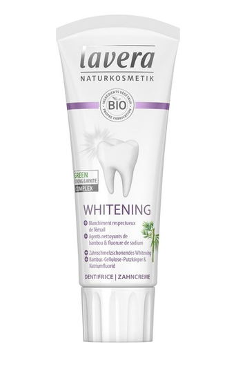 Lavera Tandpasta/dentifrice whitening bio FR-DE (75 Milliliter)
