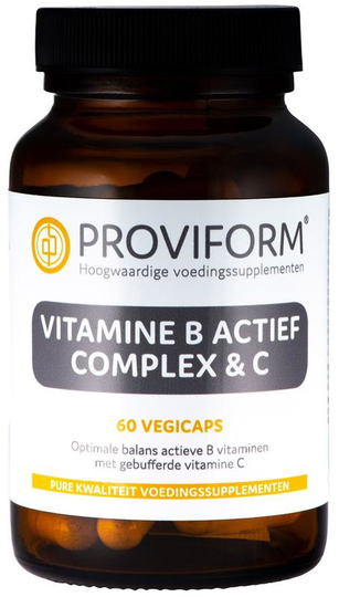 Proviform Vitamine B actief complex & C (60 Vegetarische capsules)