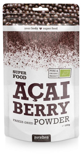 Purasana Acai bessen poeder/poudre baies d'acai vegan bio (100 Gram)