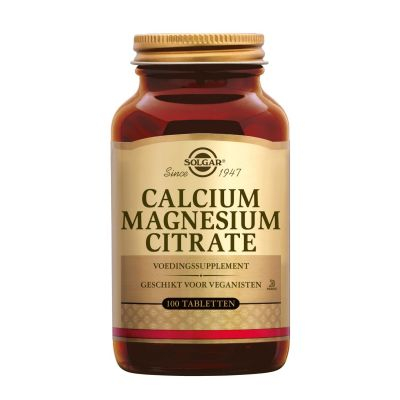 Solgar Calcium Magnesium Citrate | 100 tabletten