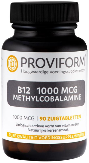 Proviform Vitamine B12 1000 mcg methylcobalamine (90 Zuigtabletten)