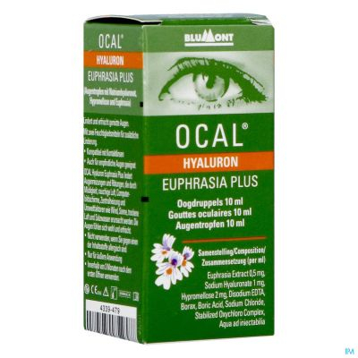 Ocal Hyaluron Euphrasia Plus Oogdruppels | 10 ml