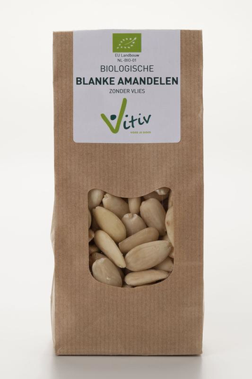Vitiv Amandelen zonder vlies bio (500 Gram)