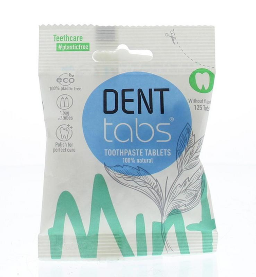 Denttabs Tandenpoets tabletten (125 Stuks)