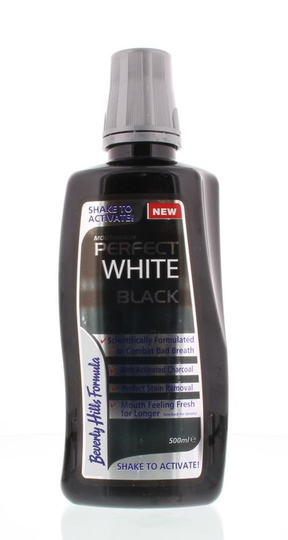 Beverly Hills Perfect white black sensitive mouthwash (500 Milliliter)