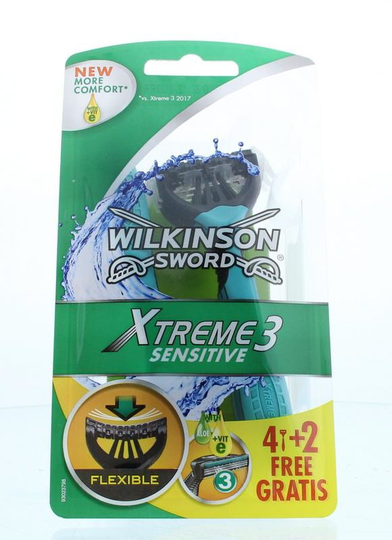 Wilkinson Xtreme III sensitive 4 + 2 (6 Stuks)
