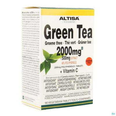 Altisa Groene Thee 2000 mg + Vitamine C | 90 tabletten