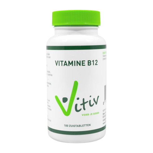 Vitiv Vitamine B 12 methycobalamine (100 Zuigtabletten)