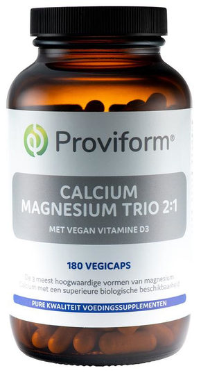 Proviform Calcium magnesium trio 2:1 & D3 (180 Vegetarische capsules)