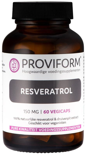 Proviform Resveratrol 150 mg + 50 mg druivenpitextract (60 Vegetarische capsules)