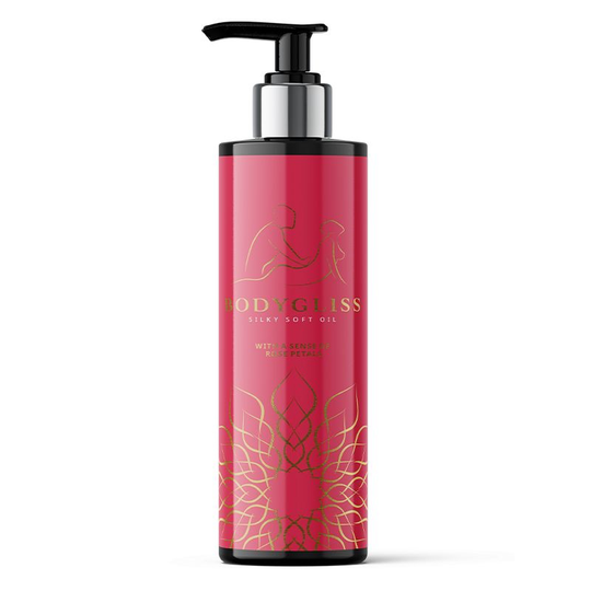 Bodygliss Silky soft massageolie rose petal (150 Milliliter)
