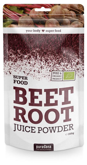Purasana Rode biet poeder/poudre betteraves rouges bio (200 Gram)