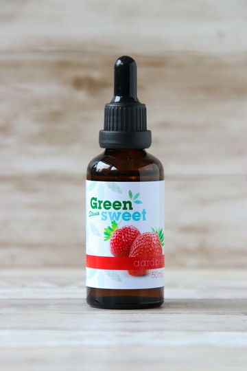 Green Sweet Vloeibaar stevia aardbei (50 Milliliter)