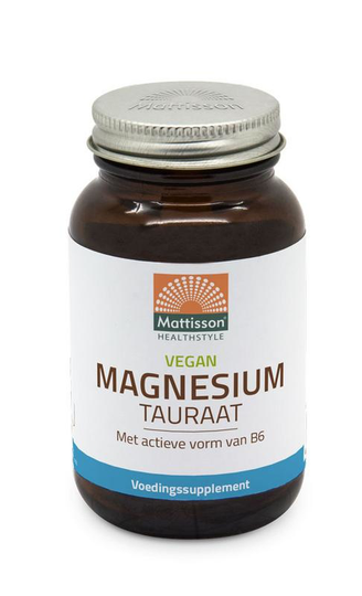 Mattisson Magnesium tauraat vegan (60 Vegetarische capsules)