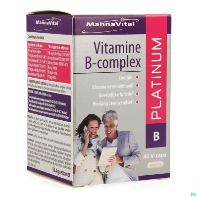 MannaVital Vitamine B-Complex Platinum | 60 capsules