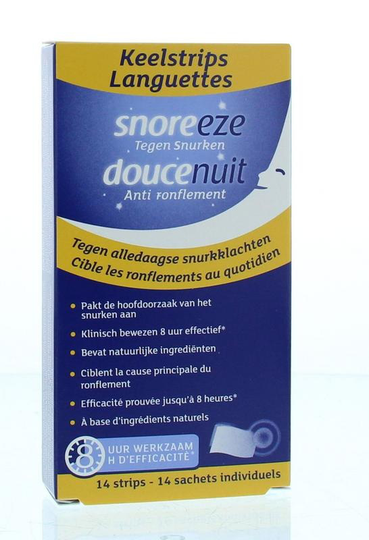 Snoreeze Anti snurk keelstrips (14 Stuks)