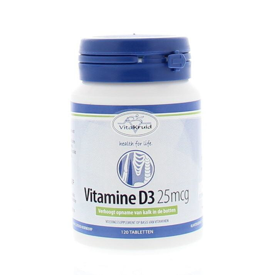 Vitakruid Vitamine D3 25mcg/1000IE (120 Tabletten)