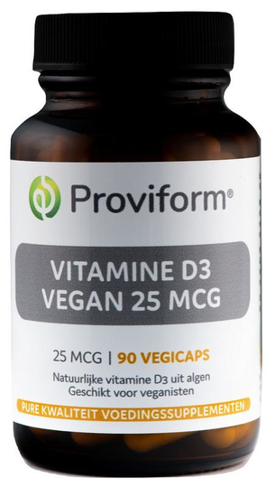Proviform Vitamine D3 vegan 25mcg (90 Vegetarische capsules)