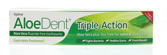Optima Aloe dent aloe vera tandpasta triple action (100 Milliliter)
