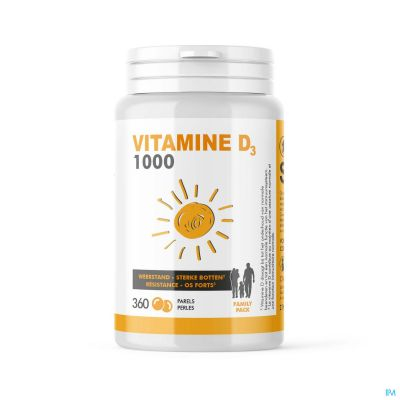 Soria Vitamine D3 1000 | 360 parels