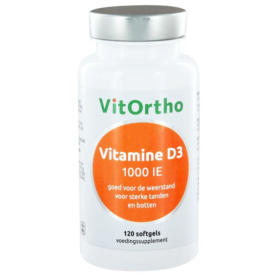 VitOrtho Vitamine D3 1000 IE (120 softgels)
