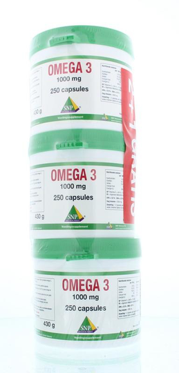 SNP Omega 3 1000 mg aktie 2 + 1 (750 Capsules)