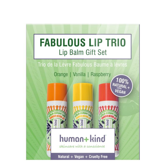 Human+Kind Lipbalm trio verpakking vegan (3 Stuks)