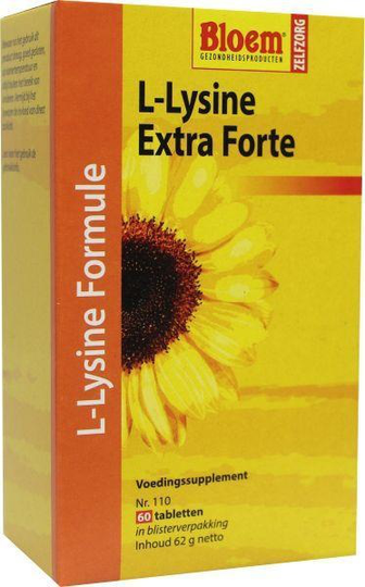 Bloem L-Lysine lipblaasjes (60 Tabletten)