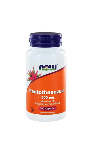 NOW Pantotheenzuur 500 mg (B5)