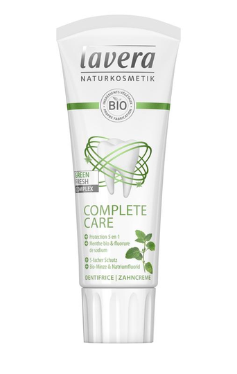 Lavera Tandpasta/dentifrice complete care bio FR-DE (75 Milliliter)