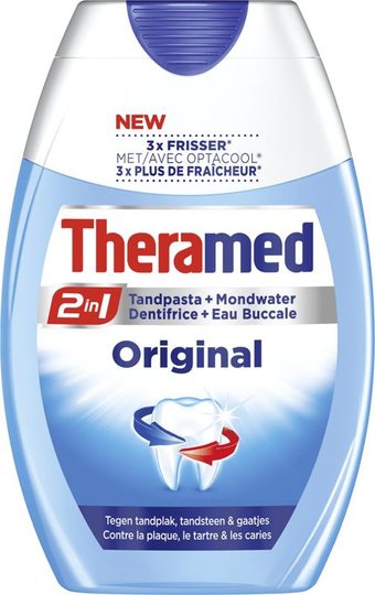 Theramed 2 in 1 original tandpasta (75 Milliliter)